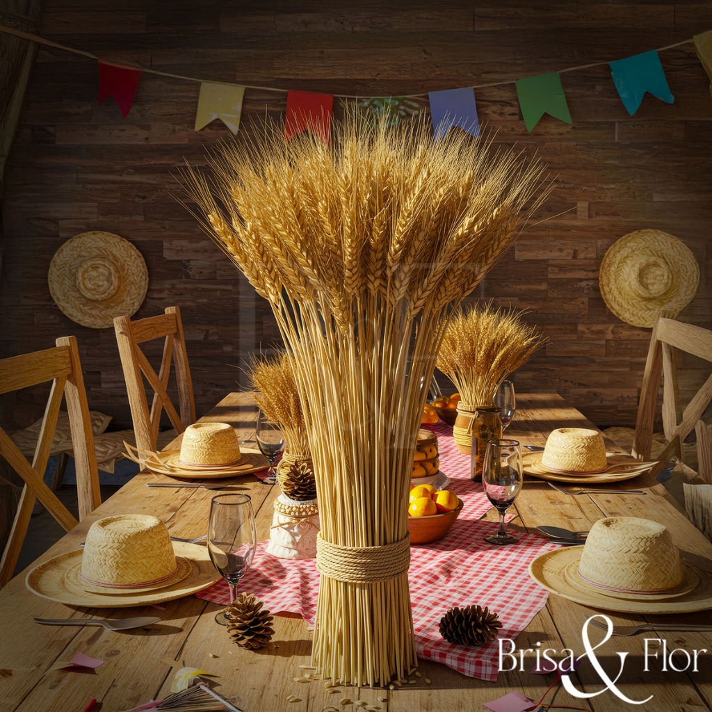 Hastes De Trigo Seco Para Decoração Festa Junina Arraiá Enfeites Artigos Mesa Arranjo Elegante