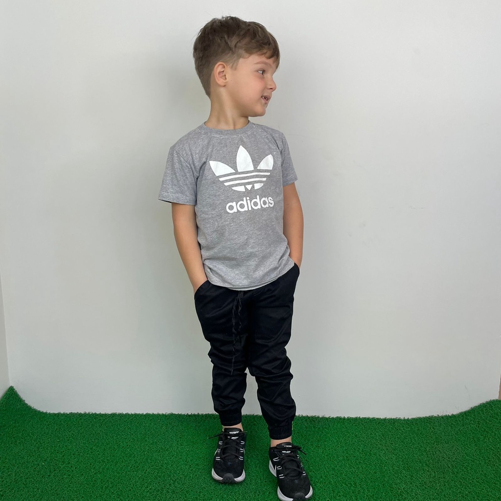Calça Infantil Juvenil Jogger Blogueirinho  – Calça justa confortavel da moda com punho elastico Con
