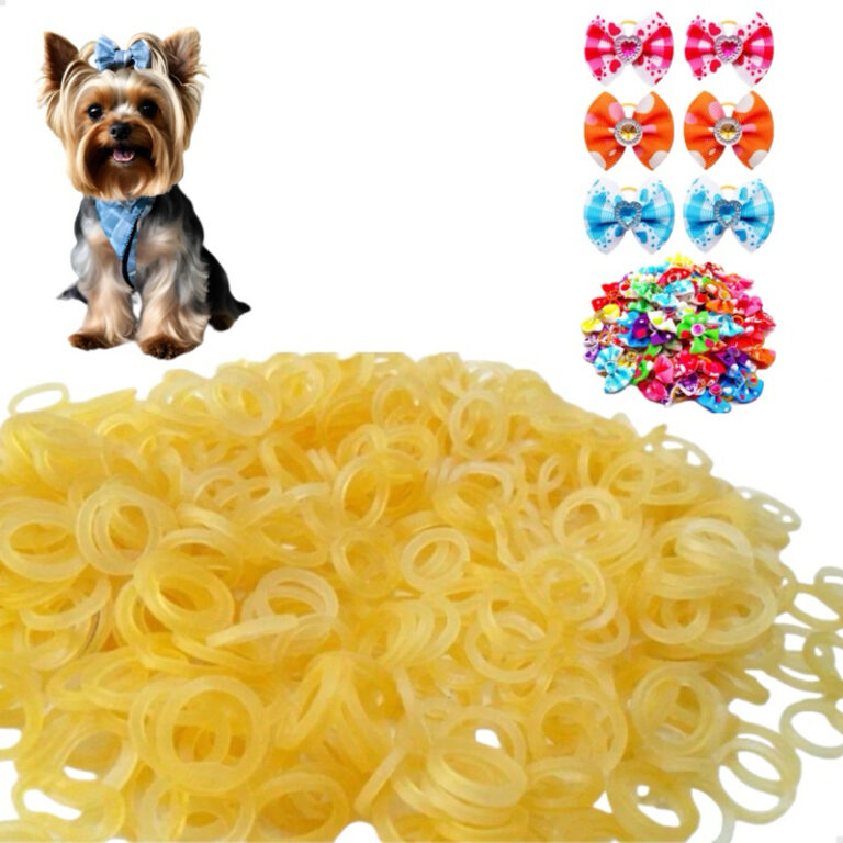 1000 Borrachinhas Elásticos Para Laços pet ligui