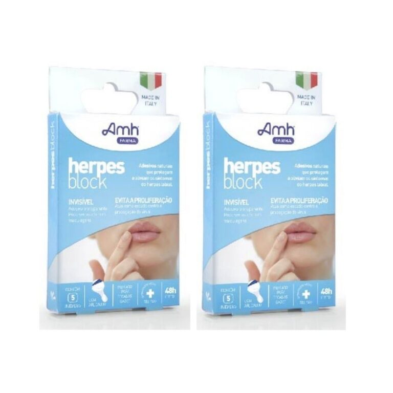 Kit 2 Herpes Block ® Adesivos Transparentes P/ He