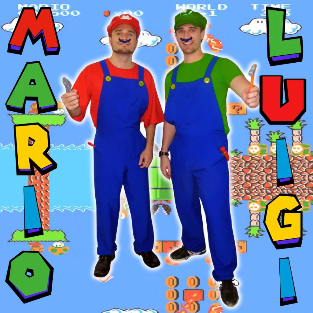 Fantasia Premium Mario Bros  Masculino OU Fantasia do Luigi Masculino + Bigode + Quepe Envio Imediat