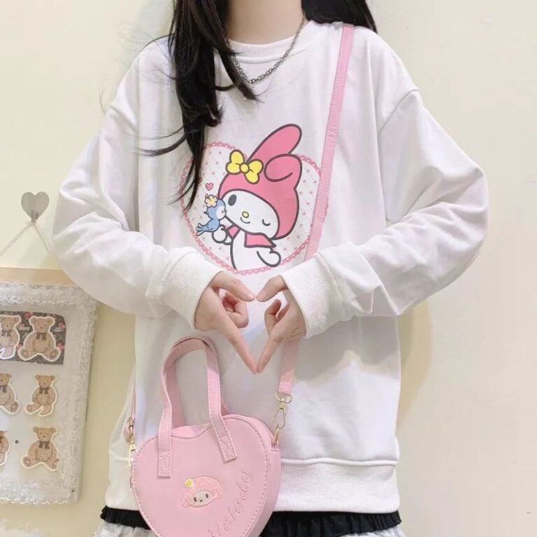 Blusa de manga comprida Kawaii My Melody Sanrio lo