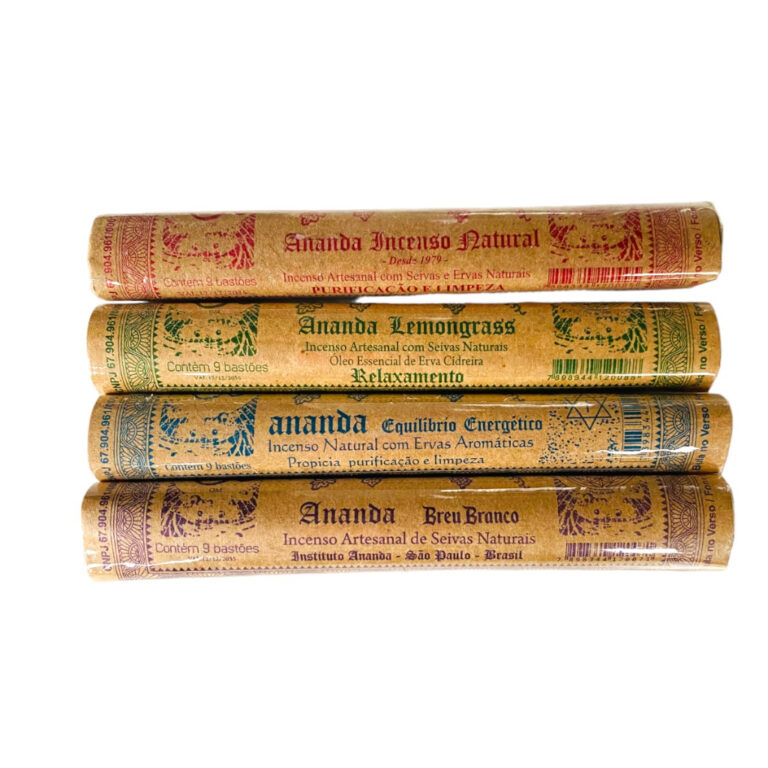 Kit Incenso Ananda Natural Relaxamento Equilíbrio
