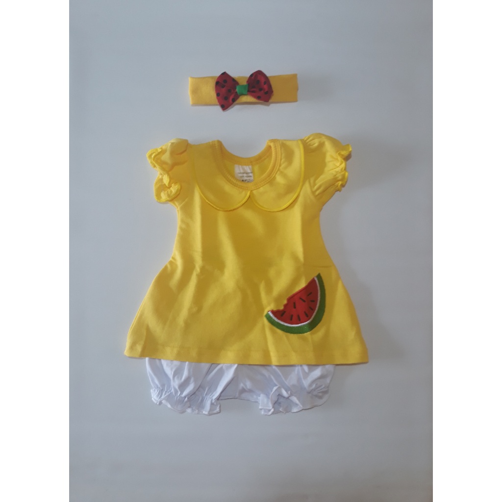 Fantasia Magali Bebês e Infantil – Batinha com Faixa – Mesversario