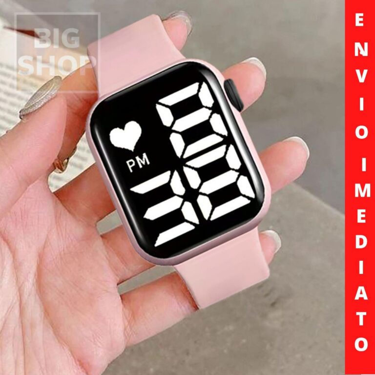 Relógio Feminino LED 5 Original Digital Masculino
