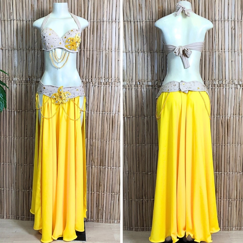 [Liquidação] Dança do Ventre Traje Bordado Completo Pronta Entrega – TPCL-705