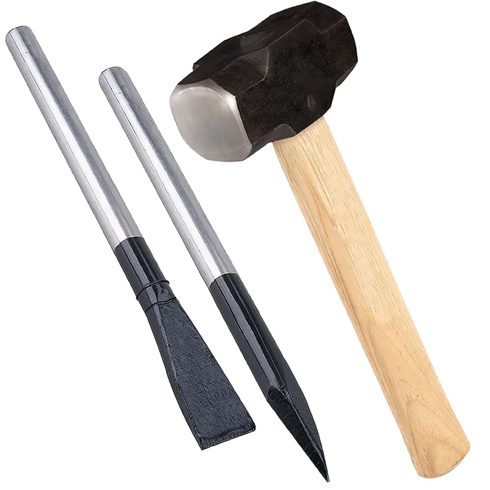 Kit Obra Marreta 500g Rio Claro + Talhadeira Ponteiro 3/4