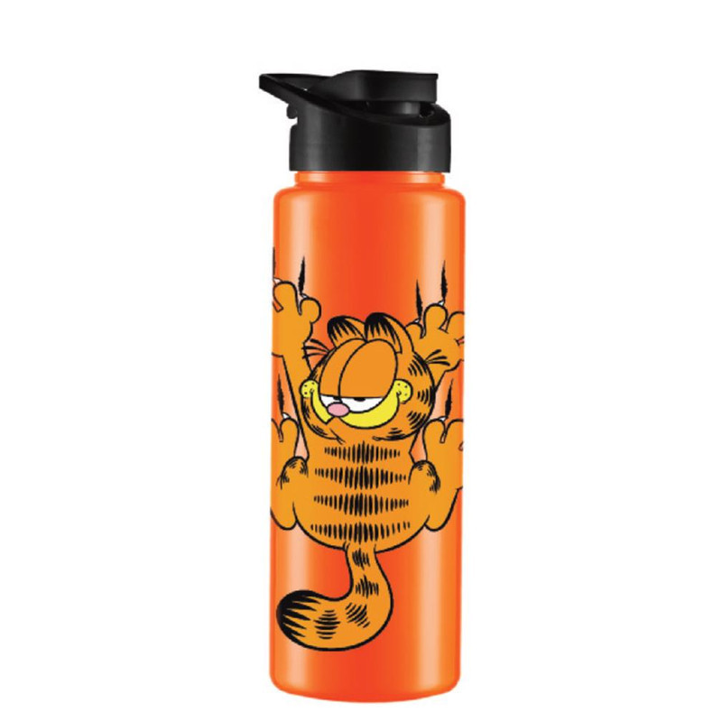 GARRAFA SQUEEZE 750ML GARFIELD LARANJA