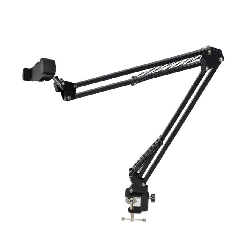 Braço Suporte Pedestal Mesa Microfone Tablet Celu