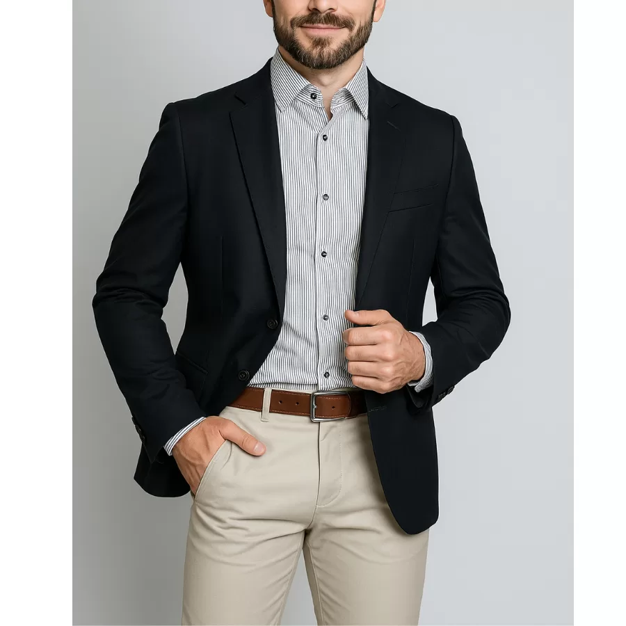 Blazer Masculino Linho Alfaiataria Premium 2 Botões