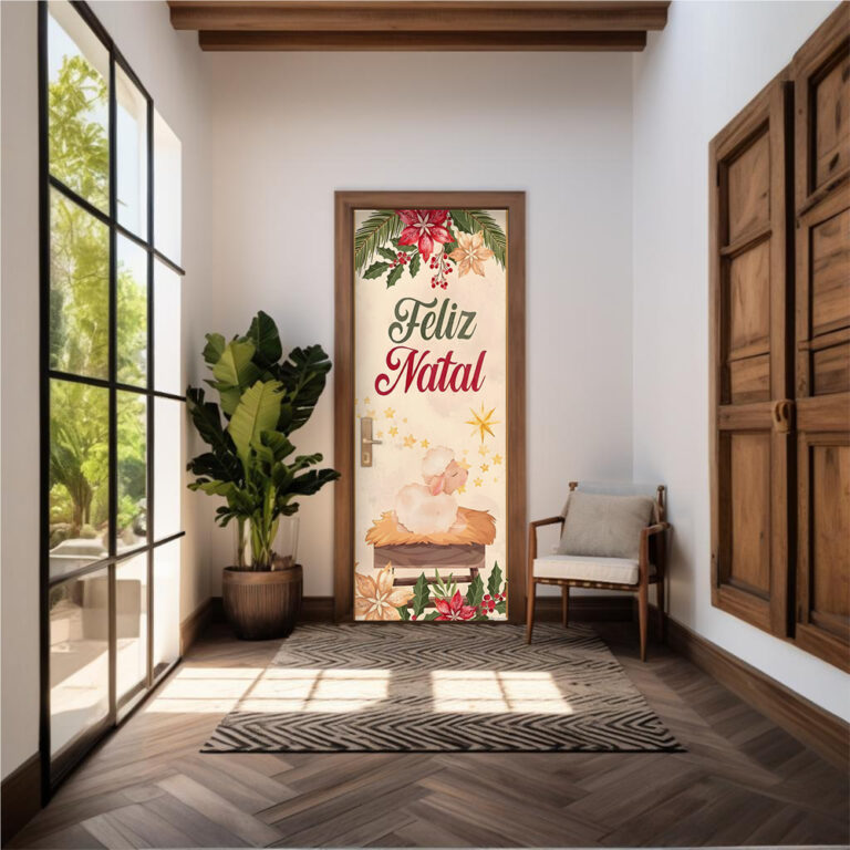 Capa De Porta Em Tecido Sublimado 2,0×0,8m C/