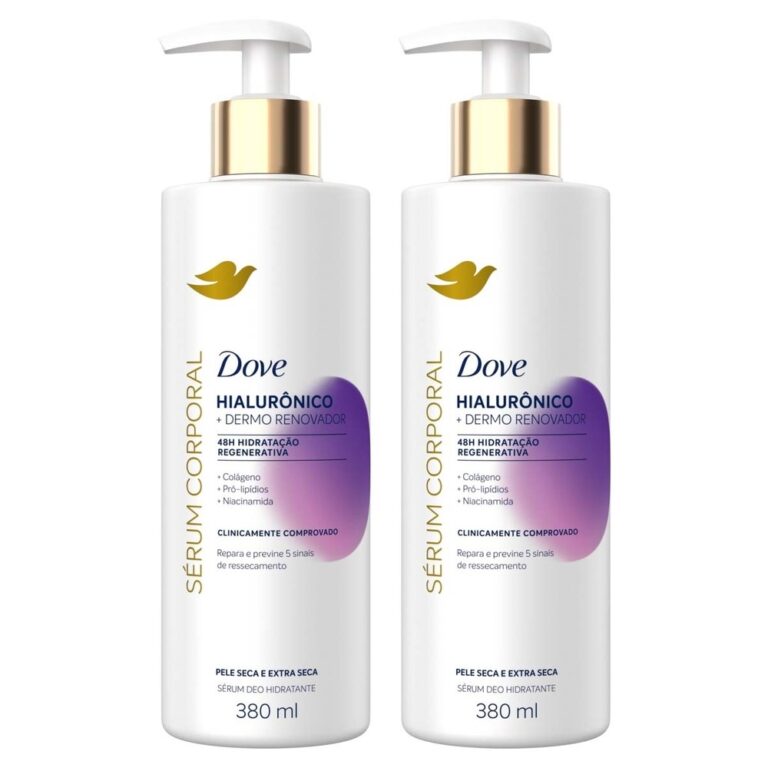 Kit 2 Und Dove Sérum Corporal Hialurônico 380ml