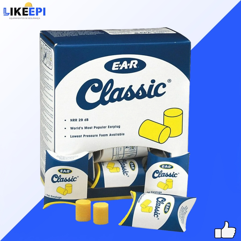 Kit Protetor Auricular De Espuma Ear Classic 3m – S/ Cordão 200 uni