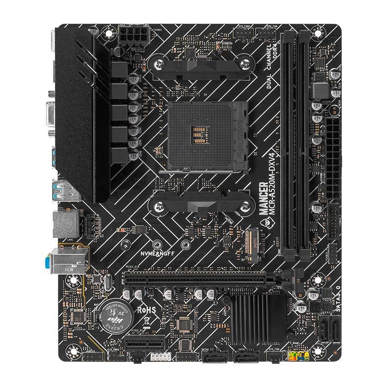 Placa Mae Mancer A520M DX, DDR4, Socket AMD AM4, M-ATX, Chipset AMD A520, MCR-A520M-DXV4