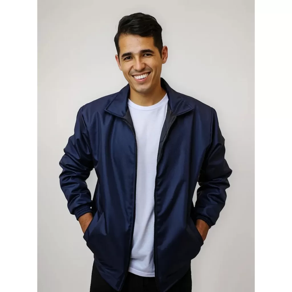 Jaqueta Masculina Nylon Forrada Resistente | Alta Qualidade para Inverno Quentinha Impermeável