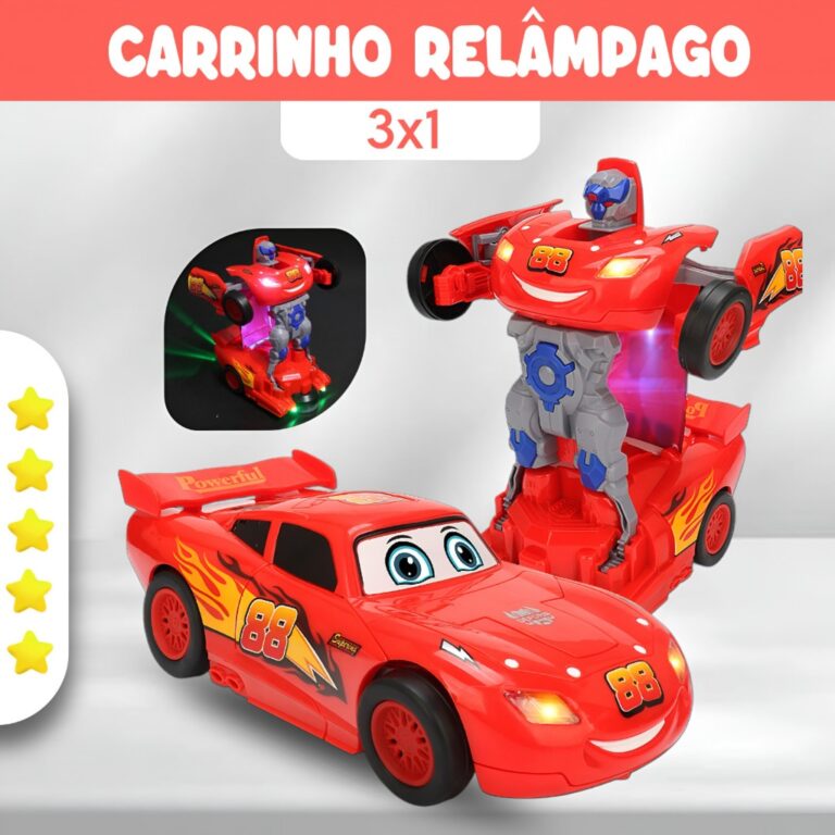 Carrinho Relâmpago Mcqueen Brinquedo Carros Trans