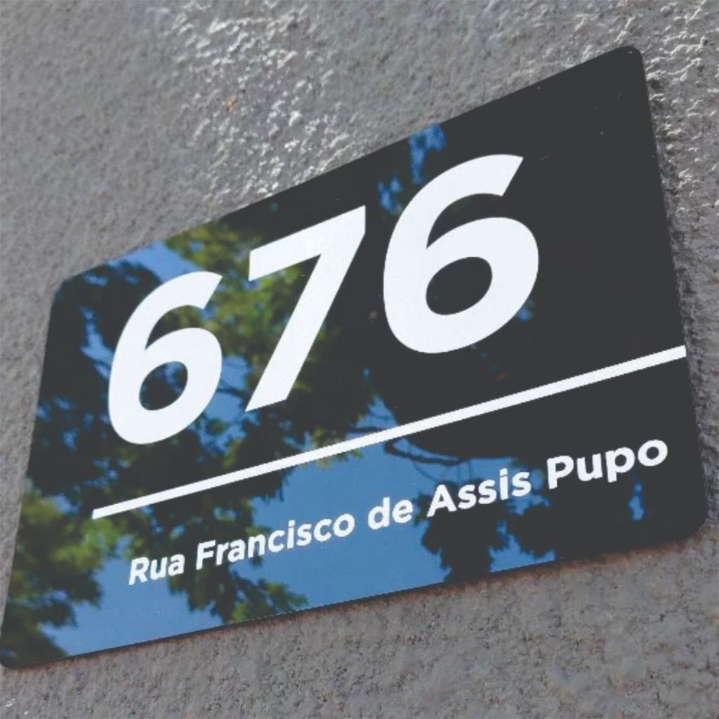 Placa Números para Casa, Loja, Empresa, Galpão, Residencial Acrílico, Personalizado