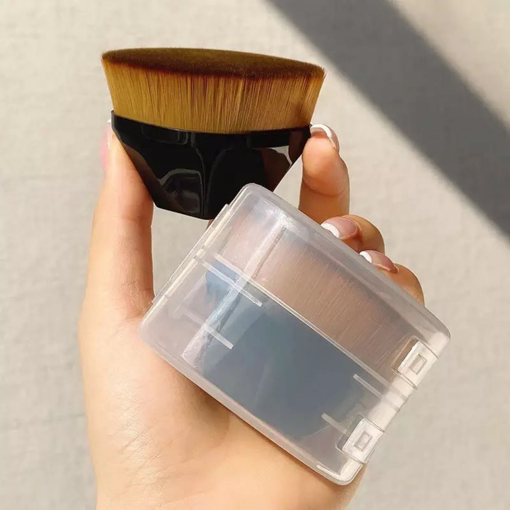 Pincel Plano de maquiagem para Base – pincel hexagonal