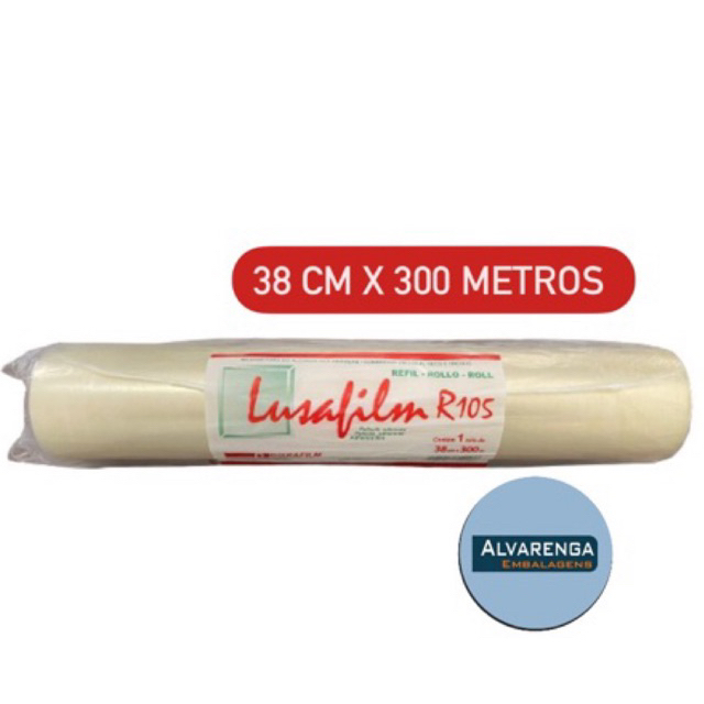 FILME PVC TRANSPARENTE 38CM X 300M
