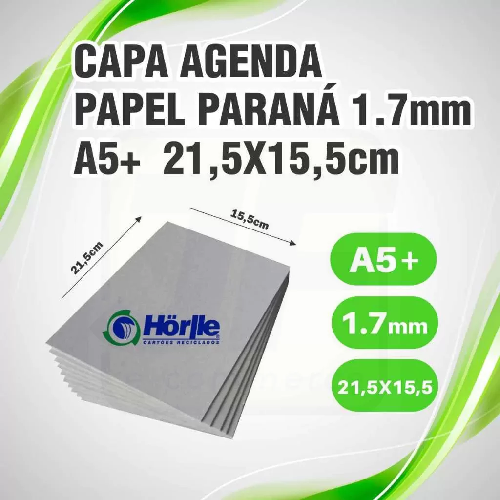 Papel Cartão Paraná Tamanho A5+ 21,5×15,5cm Papelão Placas Horller 1.7mm