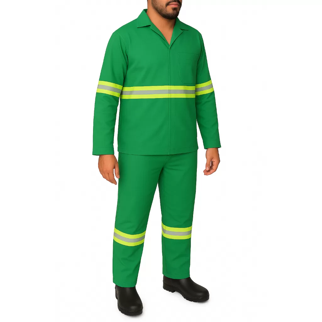 KIT 01 Conjunto Calça Camisa Italiana Manga Longa Brim Refletivo