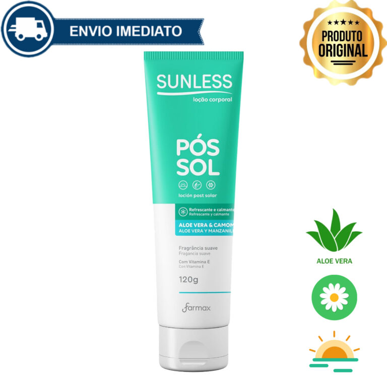 Loção Pós Sol com Aloe Vera e Camomila Sunless 