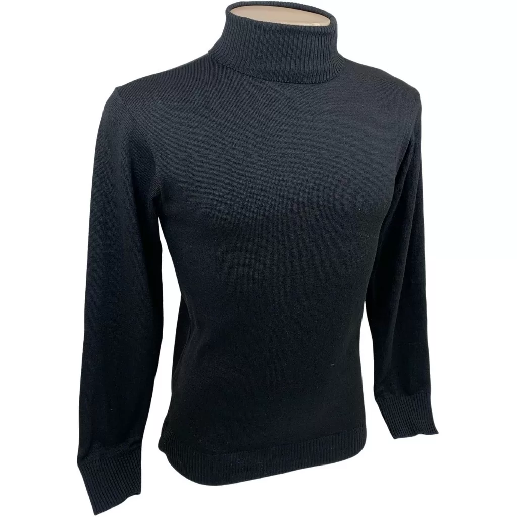 Cacharrel Blusa Trico Sueter Lã Masculina Gola Alta Inverno