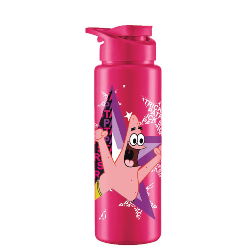 GARRAFA SQUEEZE 750ML BOB ESPONJA PATRICK PINK