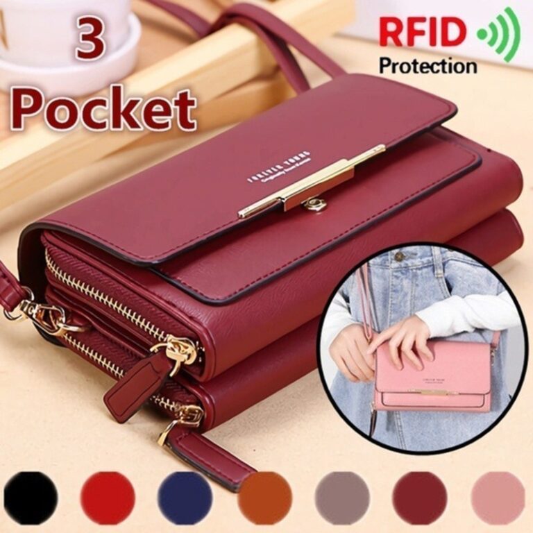 Bolsa Carteira Feminina De Transversal Ombro Couro