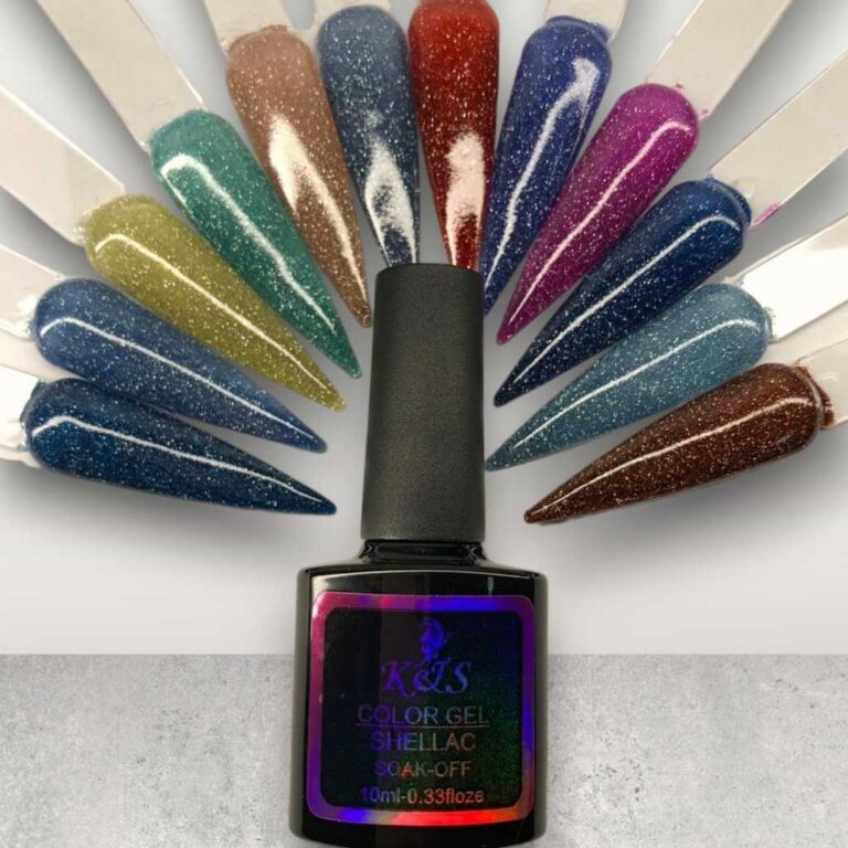 Kit de esmaltes gel refletivos KES Color Gel10ml