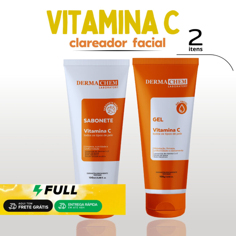 Kit  Vitamina C e Antissinais com  Sabonete Facial