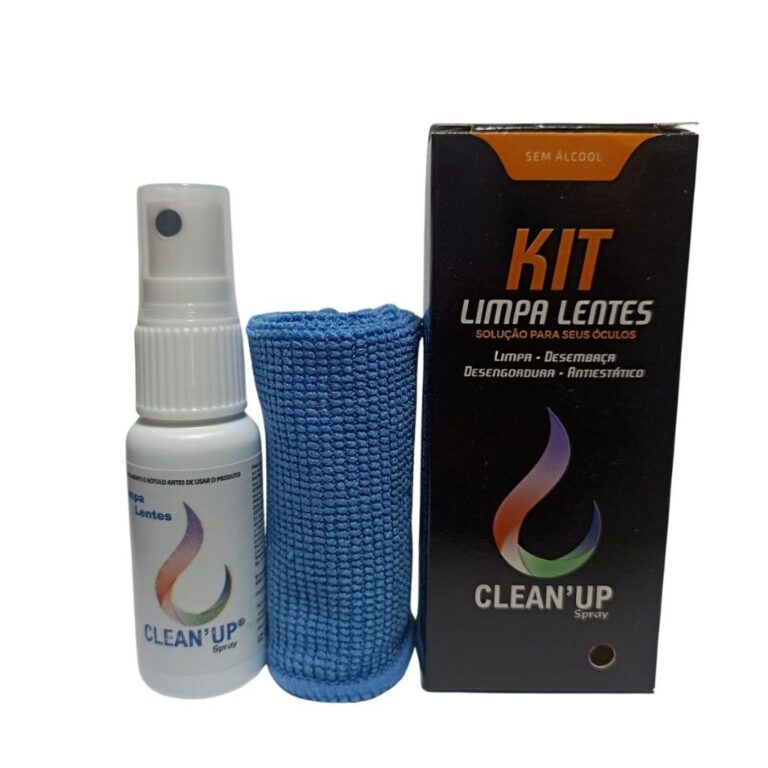 Kit de Limpa Lentes com Flanela Mágica Limpeza de