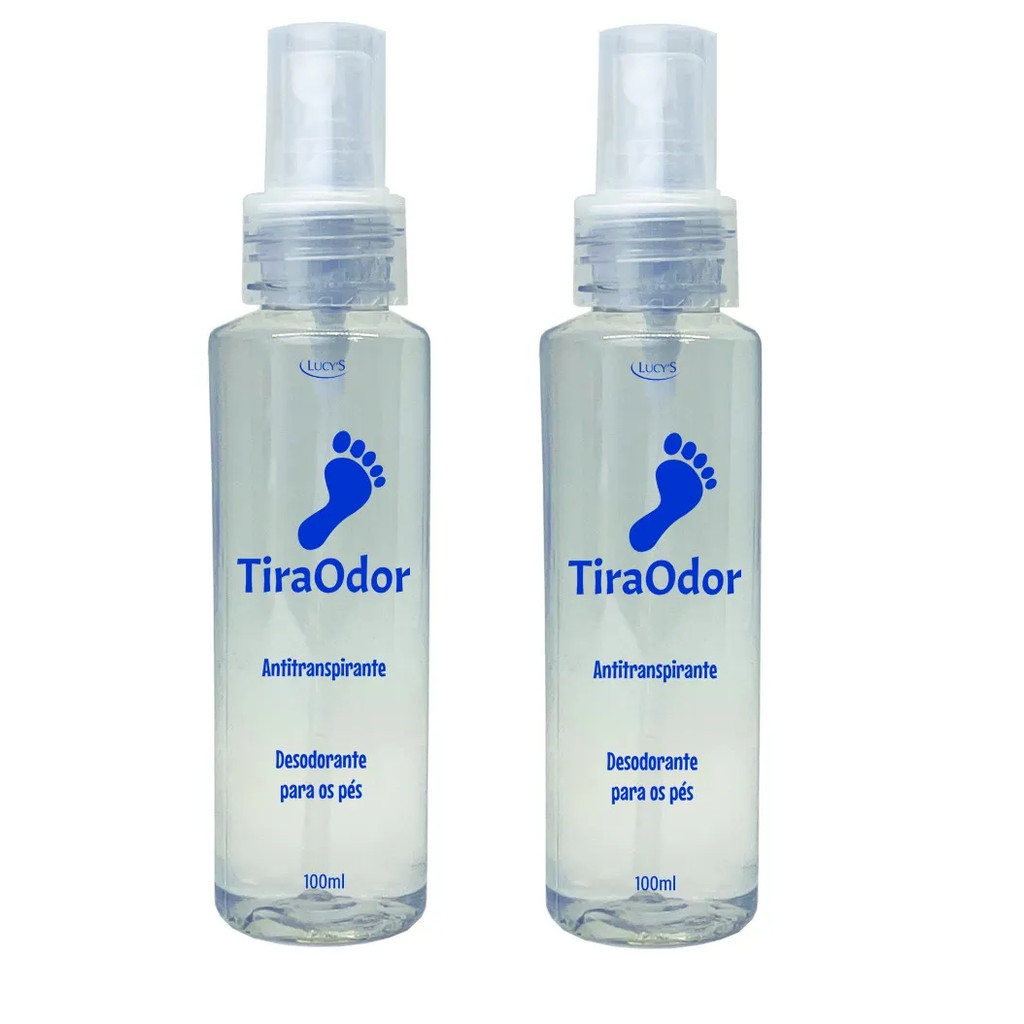 Kit TiraOdor – Desodorante Antitranspirante Para os Pés – 100ml Cada – Lucys