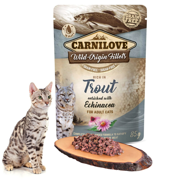 Petisco para Gatos Carnilove Truta e Echinacea 85G