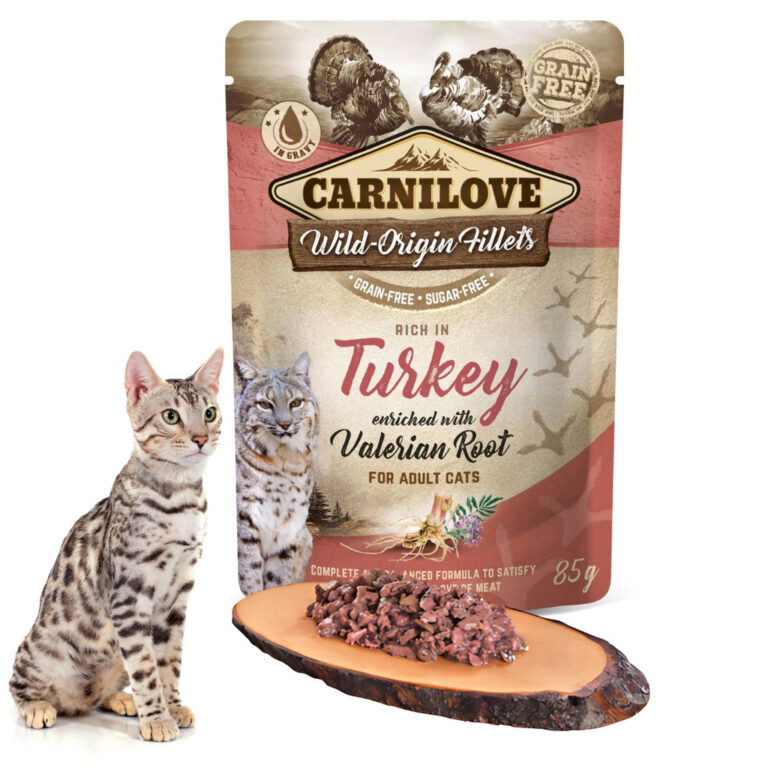 Petisco para Gatos Carnilove Peru com Valeriana 85