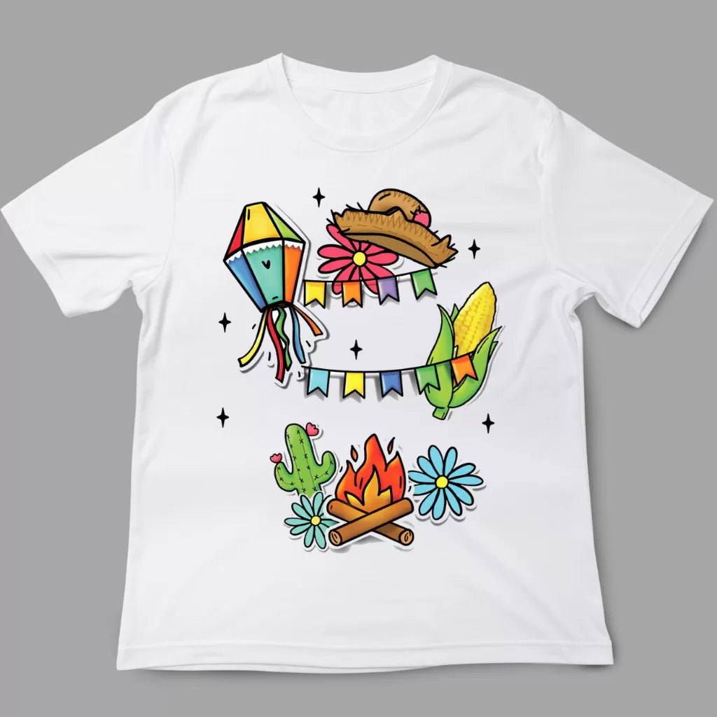 Camiseta Comemorativa – Festa Junina Festa Divertida