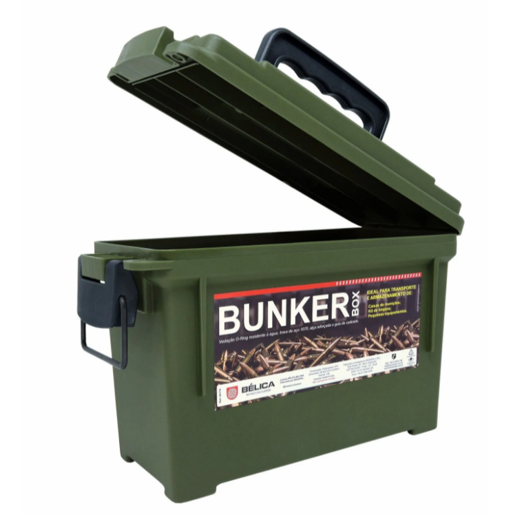 Caixa Bunker Box Verde Oliva Bélica Original 3,8 