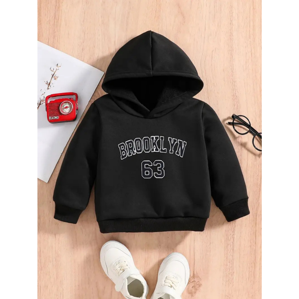 Moletom infantil Menina e Menino Estampado Blusa De Frio Com Capuz Canguru Algodão Peluciado