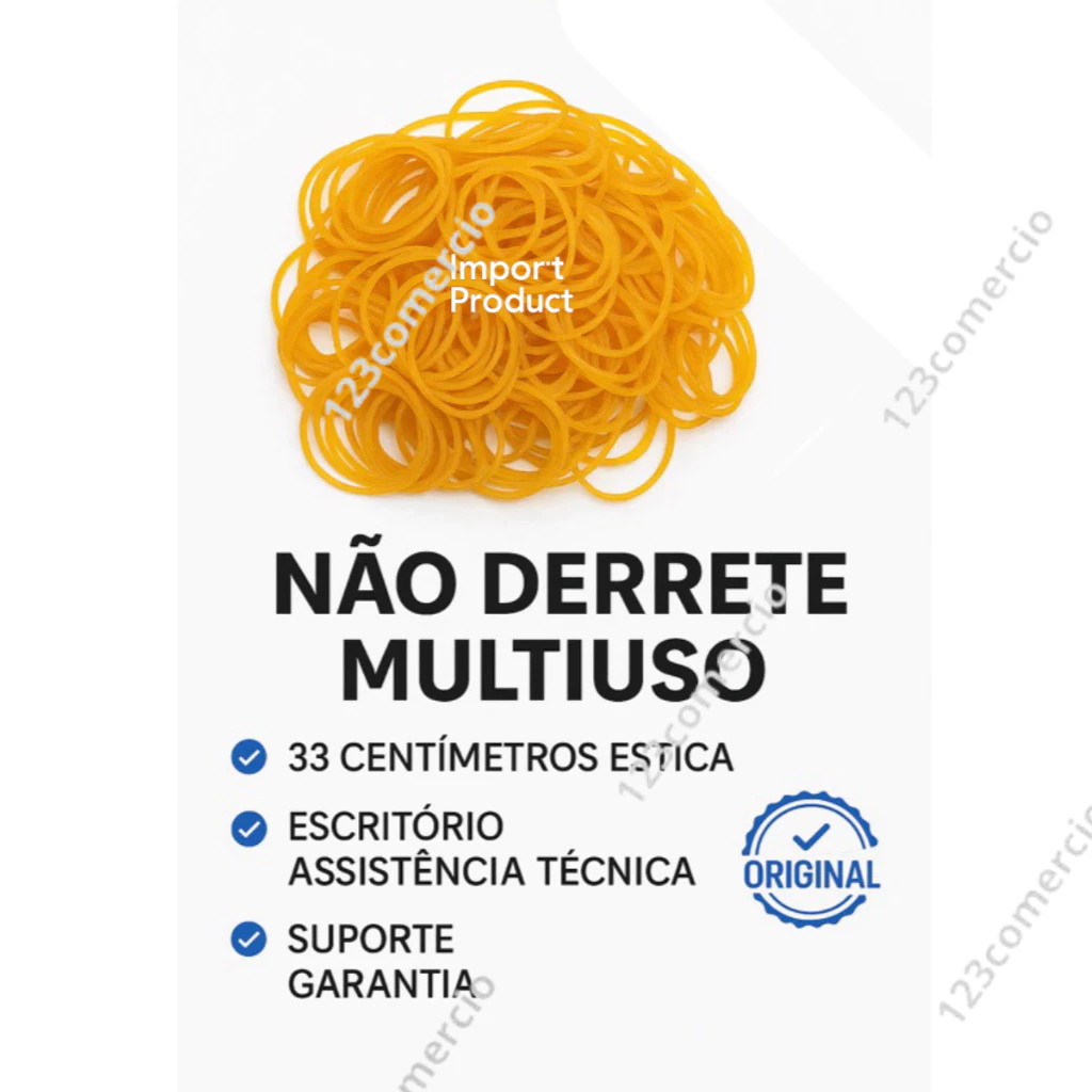 Liguinha de Dinheiro e Cabelo Infantil  Liga Resistente para Amarrar Cédulas Papel e Cabelos Pacote