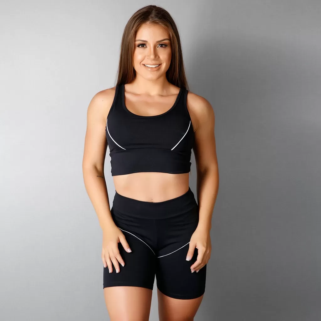 Top Cropped Classic C/ Vivo Branco