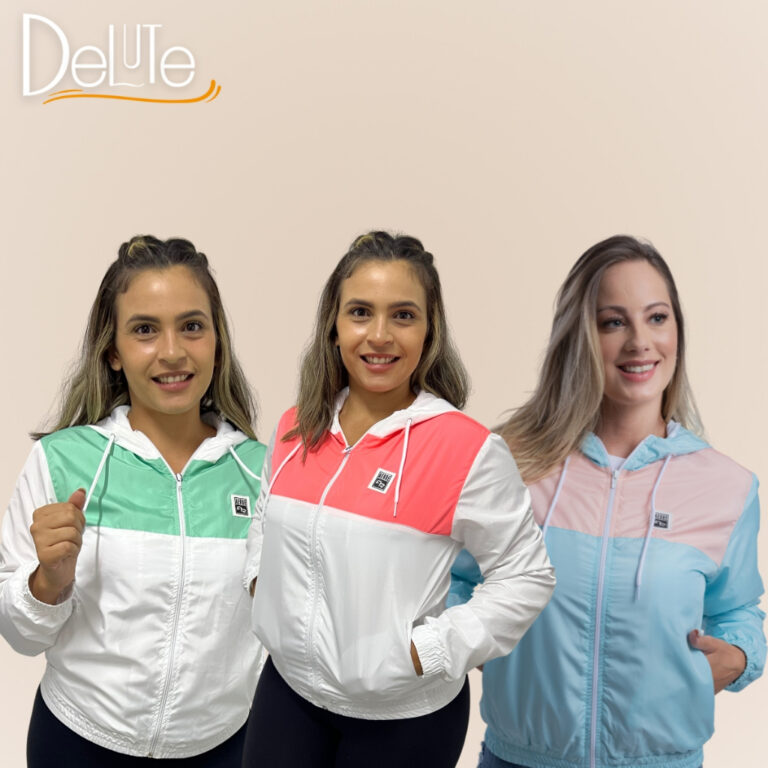 Jaqueta Aerre Corta Vento Feminina Adulto Com Capu