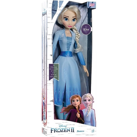 Boneca Gigante Princesa Disney Elsa 80cm – F