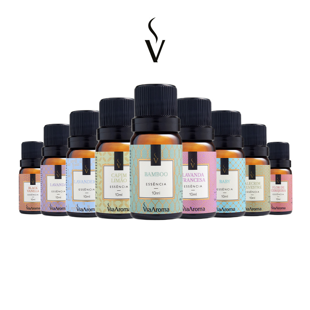 Essências Clássicas para Difusor Aromatizador de Ambientes Via Aroma – 10ml