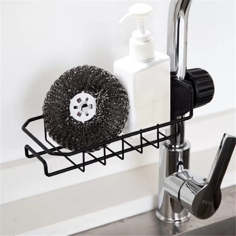 suporte prateleira Aramado Para Torneira de Pia Black 22x10x7 cm