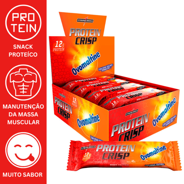 PROTEIN CRISP BAR 12UN 45G – INTEGRALMEDICA