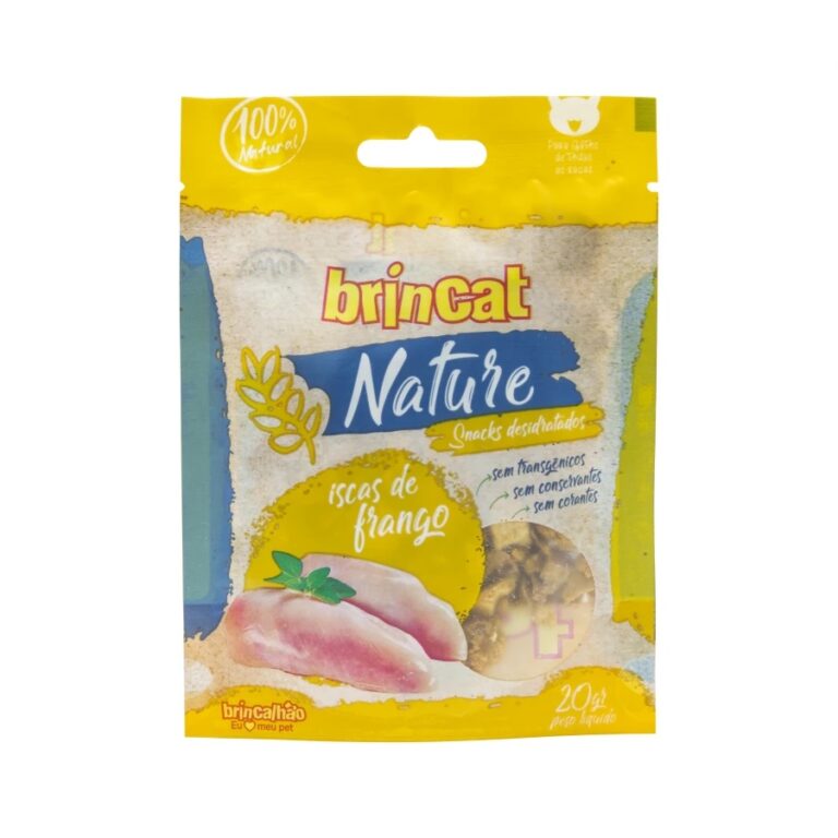 Petisco para Gatos Snacks Nature Brincat Iscas De 