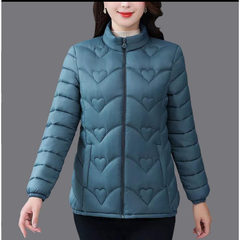 Inverno Novo Colarinho De Feminino Curto SlimSolid Warm Outwear Casual Down cotton Jacket