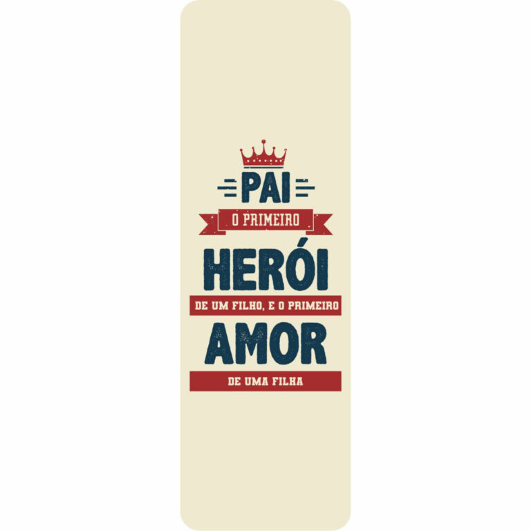 Marcador de Página Pai o Primeiro Herói de Um Fi