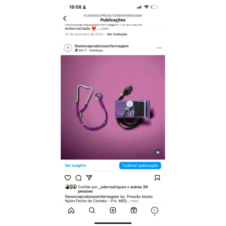 kit enfermagem roxo
