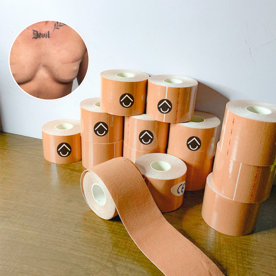 Fita Binder Adesiva – Bege – 5x5cm – Disfarce Peitoral – Homem Trans- TapeTranstor